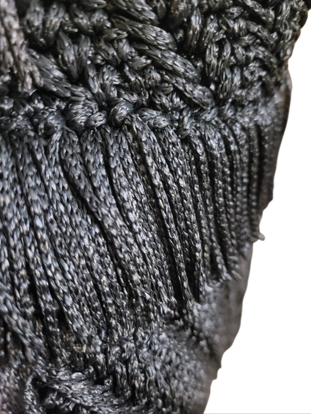 Vintage Bohemian Style Macrame Shoulder Bag - Picture 3 of 8